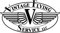 Vintage flying service logo